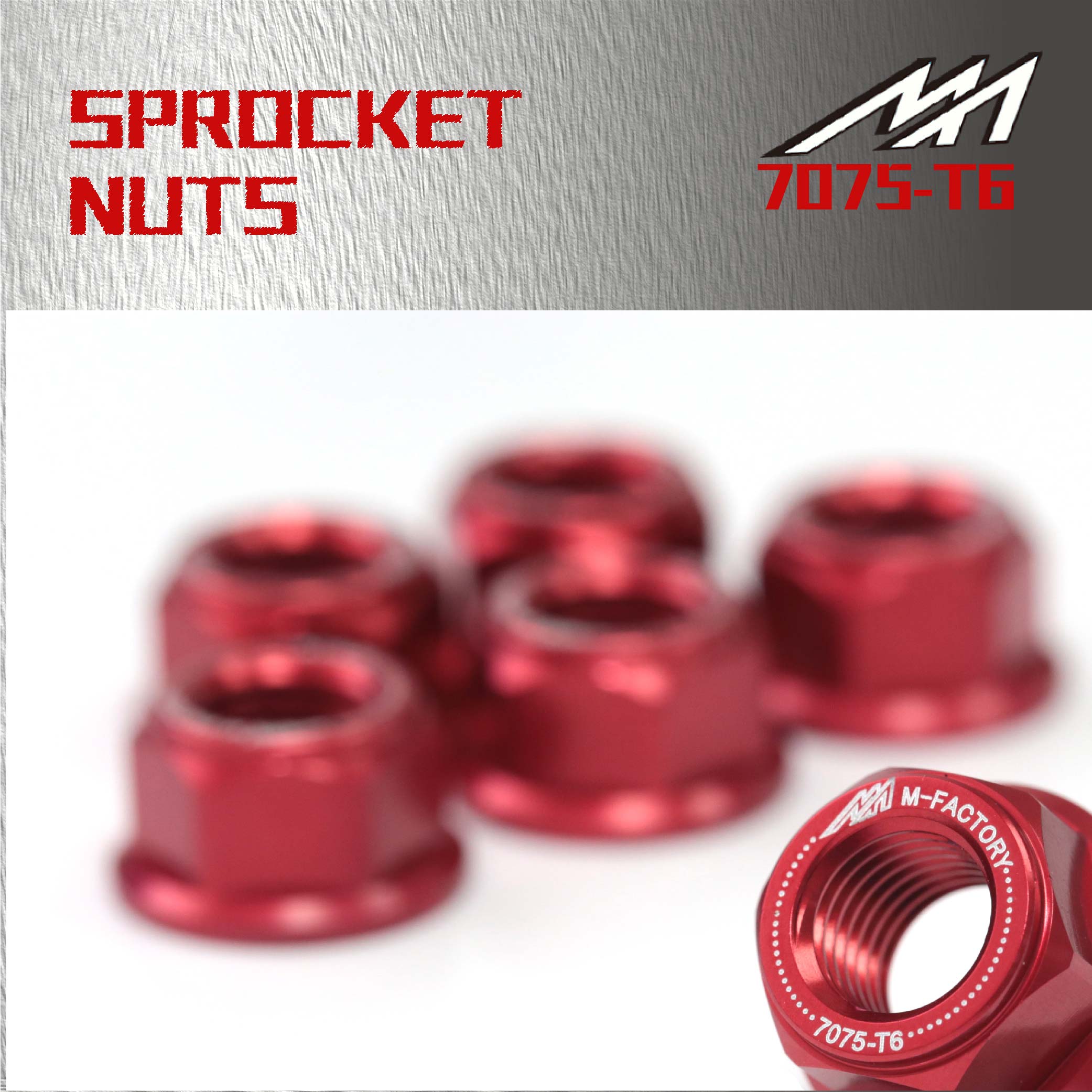 Rear Sprocket Nut M10 Red For Kawasaki ZX-14 Ninja 06-11 10 09 08